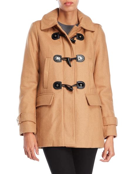 michael kors wool toggle coat|Michael Kors zip closure coats.